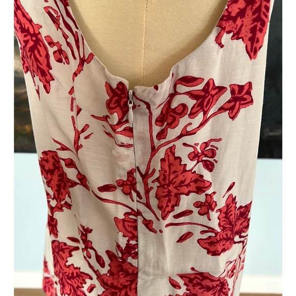 Club Monaco M Soft Printed Cami Tank Top Light Gray & Pink Floral - Picture 5 of 7